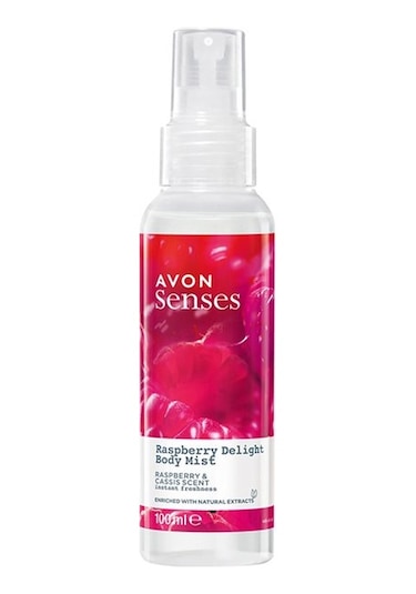 Avon Senses Raspberry Delight Frambuaz ve Siyah Frenk Üzüm Kokulu Vücut Spreyi 100 ML