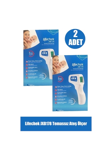 Lifechek JXB178 Temassız Ateş Ölçer 2'li