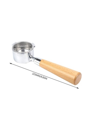 Metabagua Delonghi Ec680 / Ec685 Için 51mm Kahve Dipsiz Filtre, Çıkarılabilir Y3fbw5 Silver