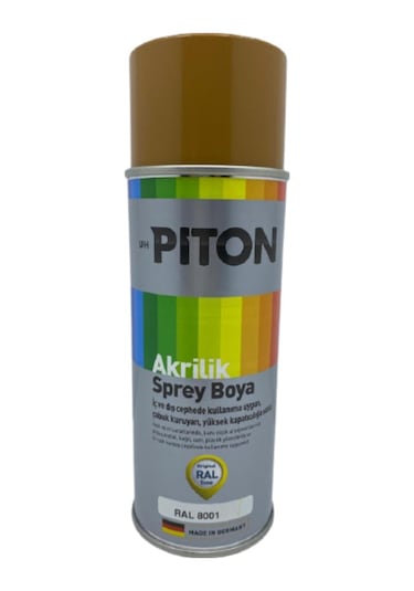 Piton Akrilik Sprey Boya 400 Ml Ral8001 Oksit Kahve