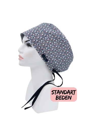 Standart Beden Minik Yıldızlar Cerrahi Bone Doktor Hemşire Sağlıkçı Hastane Bonesi Renkli