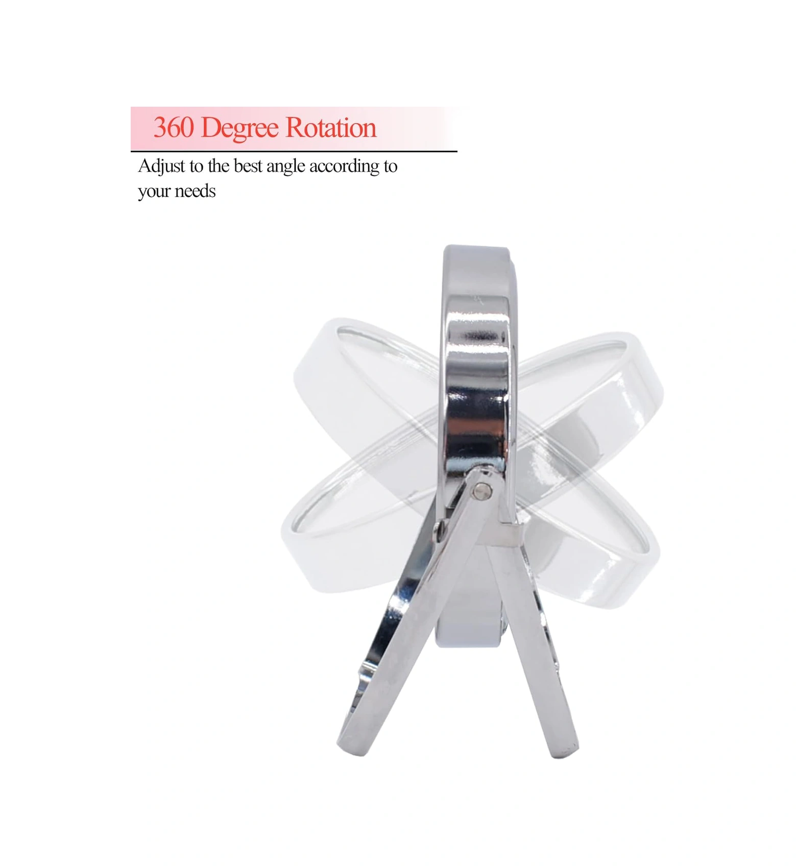 Küçük Gümüş Masaüstü Makyaj Aynası Diğer