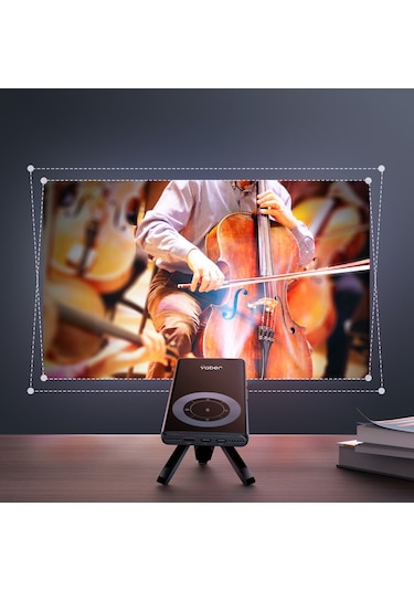 Yaber T1 Akıllı TV Box 110 Ansı Lumen 5 Mini Portatif Projeksiyon