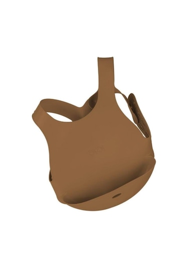 Oioi Silikon Mama Önlüğü Kahverengi