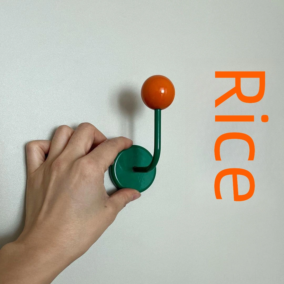 Monyee Renkli Mıknatıslı Duvar Kanca: Mutfak/banyo İçin Deliksiz, Güçlü Tutucu, Dekoratif Tasarım Açık Yeşil + Pembe