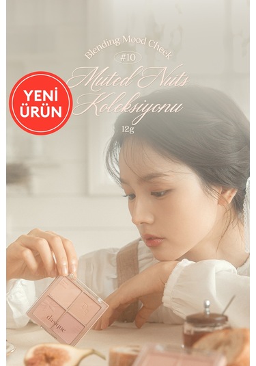 Dasique Karıştırılabilir Renk Tonlarına Sahip 4 Lü Allık Paleti Blending Mood Cheek 10 Muted Nuts 10 Muted Nuts