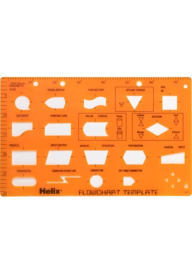 Helix Maped Süreç Şablonu Flowchart Template X08771
