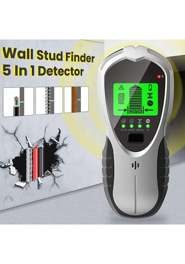 4 İn 1lcd Ekran Saplama Bulucu Yeraltı Sturs Duvar Tarayıcı Metal Dedektörü Ac Ahşap Elektrik Kablo Telleri Derinlik Tracker