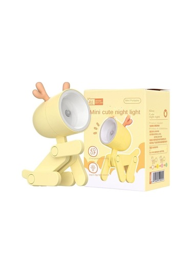 Soulader Katlanabilir Masaüstü Led Lamba Işık Ayarı Çalışma Odası Aydınlatma Sari