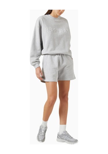 Represent Owners Club Sweatshirt, Brushed Cotton Fleece Sweatshirt Gri