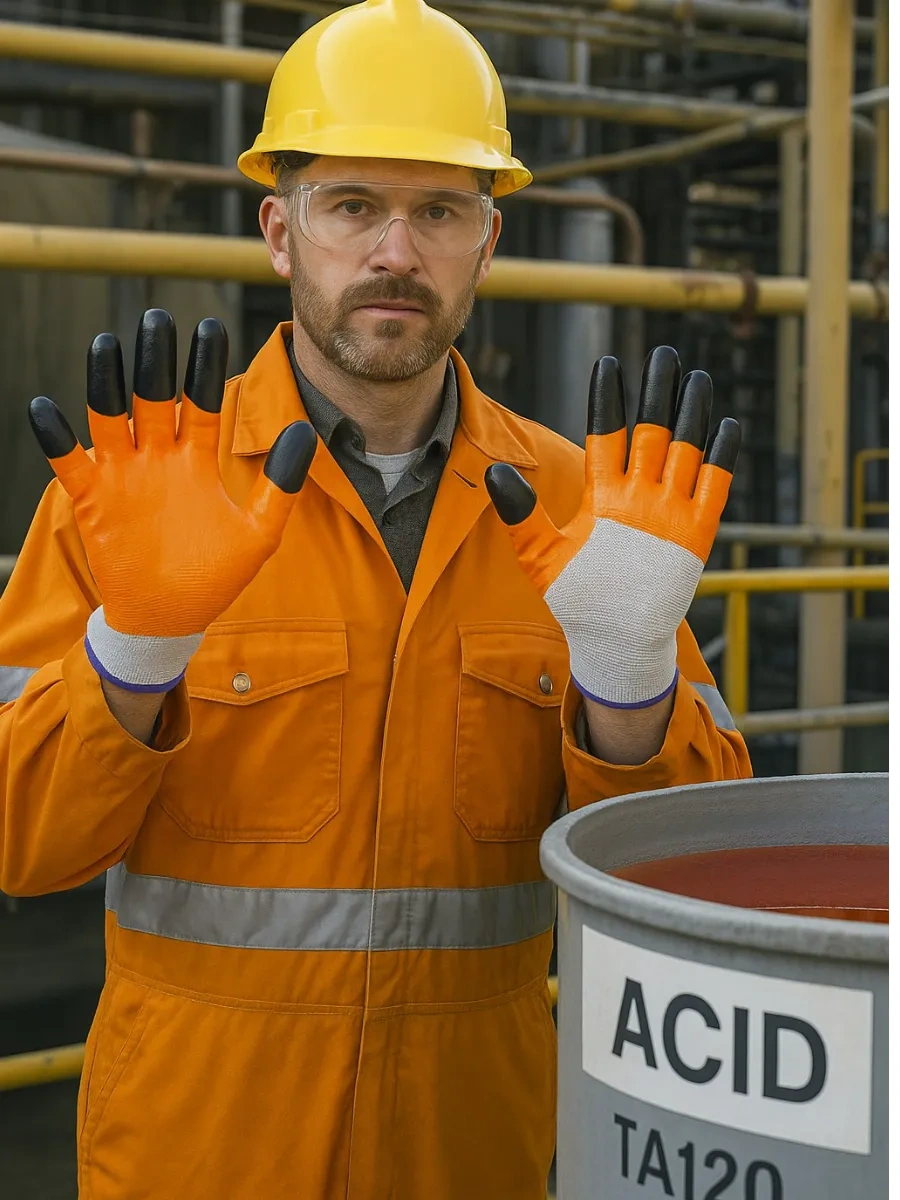 Komfortnaa Rabota Kalın, Benzine Dayanıklı Ve Kaplamalı İş Eldivenleri 230025778