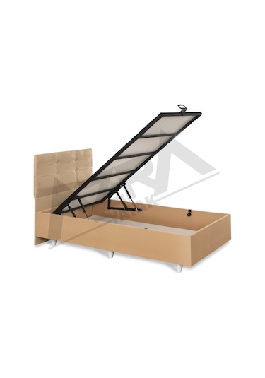 Nero Tek Kişilik Baza Comfort Yatak Basic Başlık %100 Çelik+ Mdf 100 x 200 CM