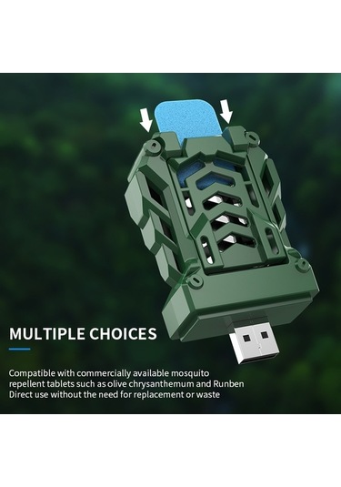 Ebitda Usb Prizli Taşınabilir Sivrisinek Kovucu Isıtmalı Sivrisinek Katili, Beyaz, Kamp Yürüyüş İçin 4 Tablet Beyaz