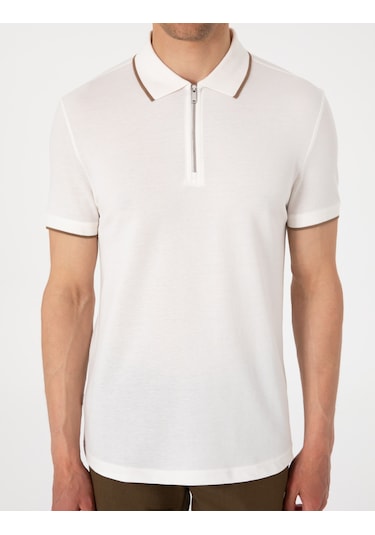 Pierre Cardin Erkek Ekru Tişört 50307516-vr019 Ekru
