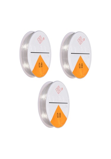 3x5 Metre Lastikli Misina Bileklik İpi 0,8 Mm