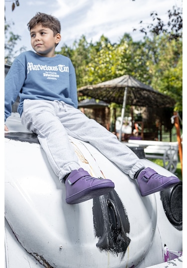 Smart Walker High Top Mor Işık Barefoot Çocuk Bot-mor Işık