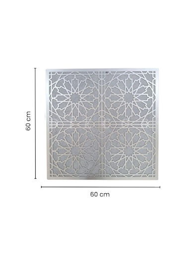 Diecor Led Döşenebilir Asma Tavan Uyumlu 60 60 Tavan Paneli Gümüş 60 X 60 Model:xa298