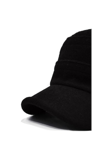 Erkek Kışlık Yün Kep Fidel Castro Şapka - Siyah Standart