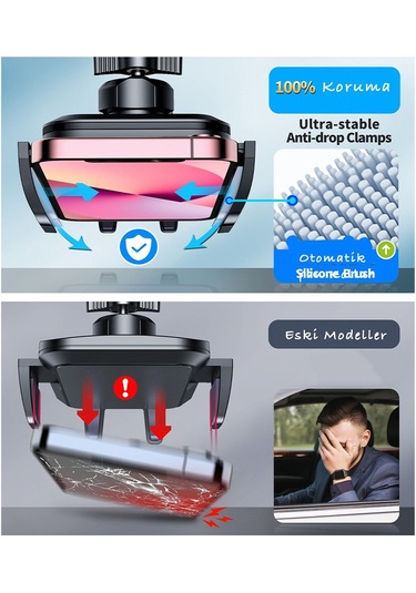 Akrobat Telefon Tutucu Torpido Üstü Vantuzlu Araçiçi Tutacak