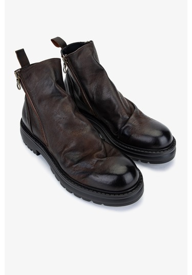 Valmenti Erkek Hakiki Deri Kahverengi Casual Bot 1158 3741 Erk Bot Sk25-26 T.morro Kahverengi