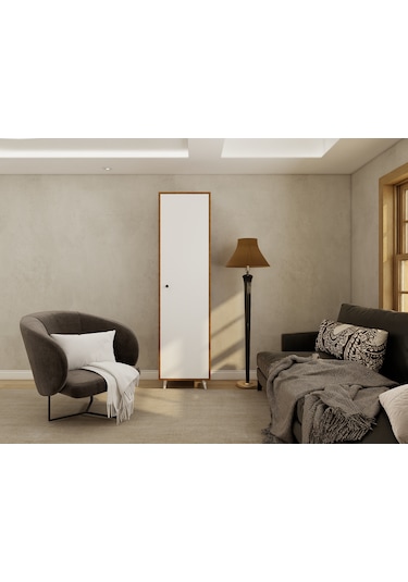 Harput Çok Amaçlı Tek Kapaklı Dolap Amalfi-byz Beyaz