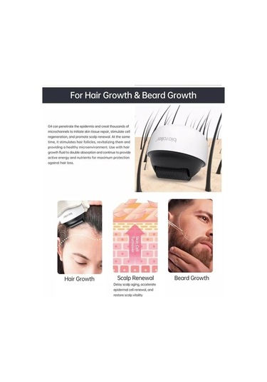 0.75 Bio Rulo G4 Mikroiğne Masajı 1200 Pins Titanyum Iğneler Sakal Saç Büyüme Bakımı Derma Rulo Yüz Cilt Bakımı Dermaroller Ik67f6 Çok Renkli