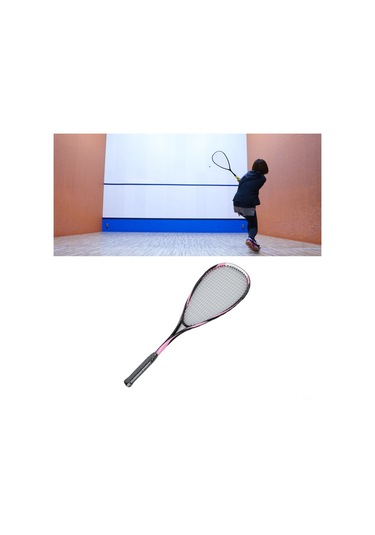 Wezone Kadınlar İçin Hafif Karbon Squash Raketi - Şeffaf Teli, Geniş Üst Yüzey Ve Fosforlu Pembe Renkli - Başlangıçcı Ve İlerleyen Sporcular İçin Egzersiz Ve Antrenman Seti Pembe