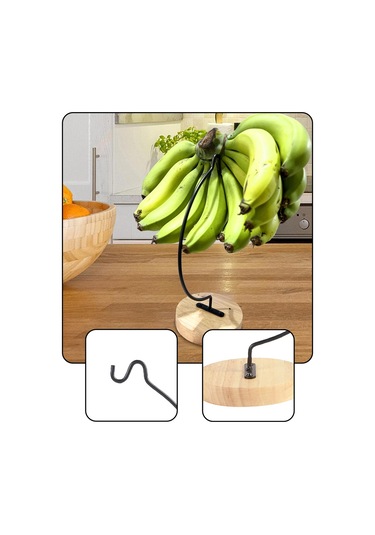 Suntek Muz Tutucu Standı Sağlam Muzları Taze Tutun Yarım Daire Şeklinde