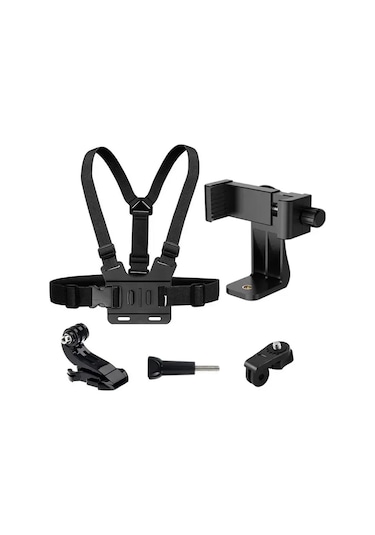 Gplus GP4626PVJ Cep Telefonu  Aksiyon Kamera Uyumlu Düşmez Dayanıklı Vlog Video Çekim Göğüs Kemeri