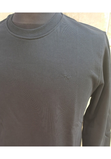 Raymons O Yaka Şardonsuz Sweatshırt Siyah