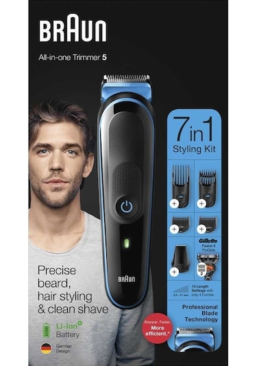 Braun Mgk5245 + Gillette Fusion5 Proglide 7'si 1 Arada Erkek Bakım Seti (teşhir)