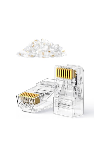 Ugreen Cat6 Rj45 Konnektör 10'lu Paket, 50961