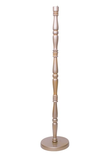 Ahşap Ayak Zümrüt Renk Kadife Kaplı Lambader Vintage Model