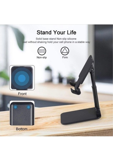Telefon Tutucu Tablet Standı Uzayabilen Model Kayırmaz Tabanlı