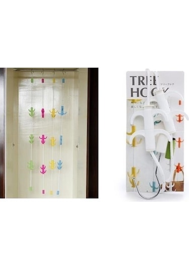 Ams Net Dolap İçi Düzenleyici Askı Elbise Giysi Organizer Sihirli Askılık Çok Renkli