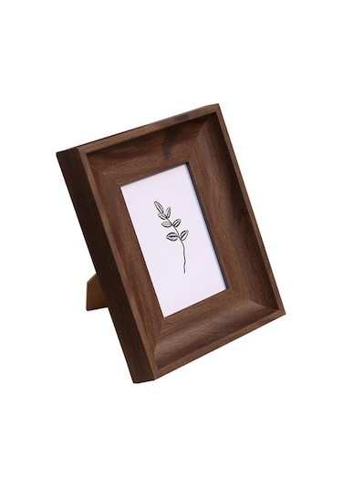 Novahub Kahverengi Ahşap 5-10 Inç Çerçeve, Genişletilmiş Sınır, Çift Kullanımlı, Basit Fotoğraf Dekor