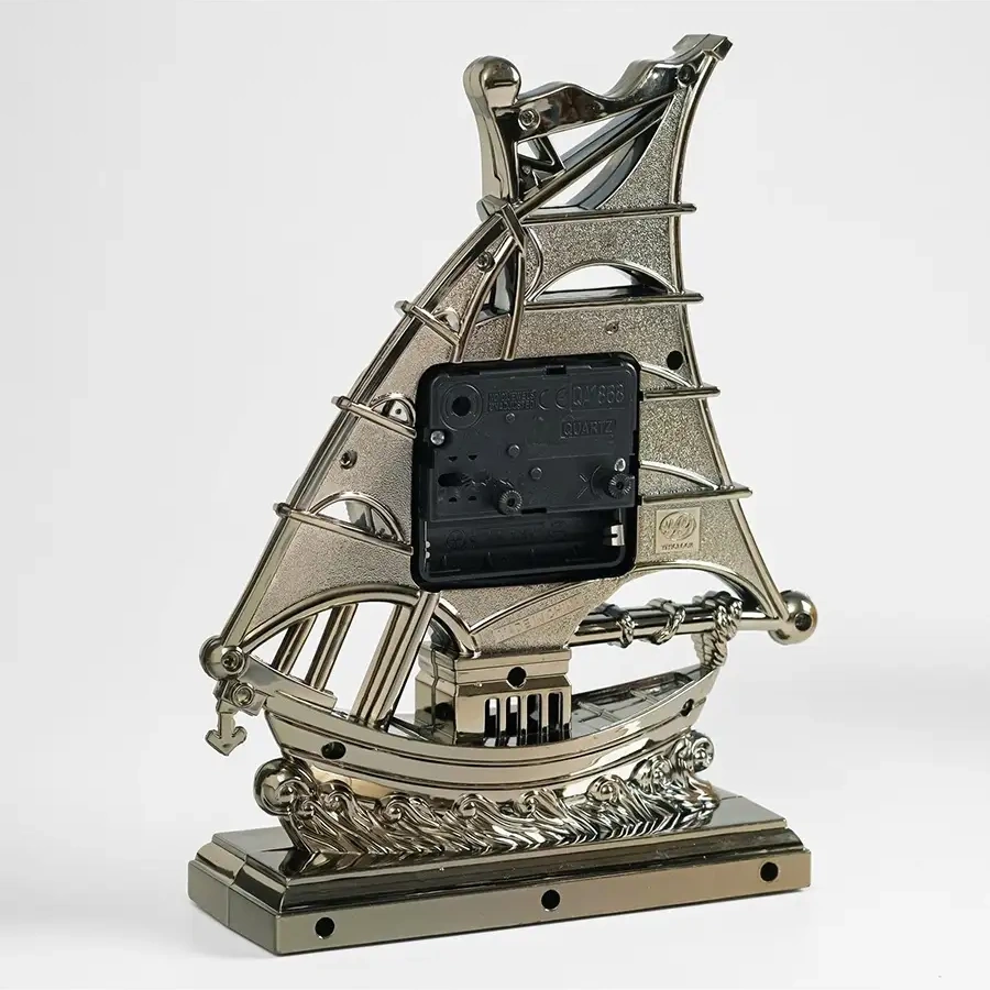 Simalend Masa Saati Zarf Alarmlı "klipper", 21.5x19.5x5.5 Cm 17683387 Altın Rengi