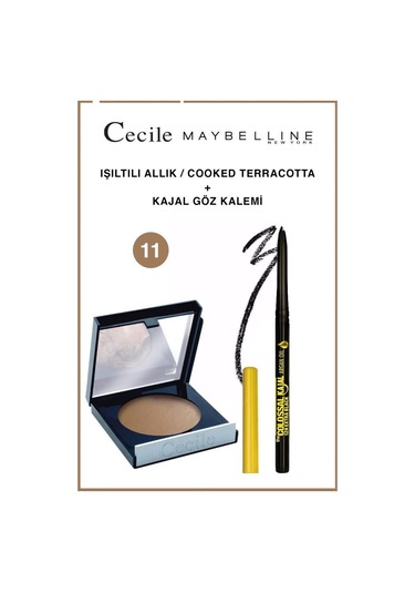 Cecile Işıltılı Yanaklar-akmayan Dağılmayan Kajal Makyaj Seti 11