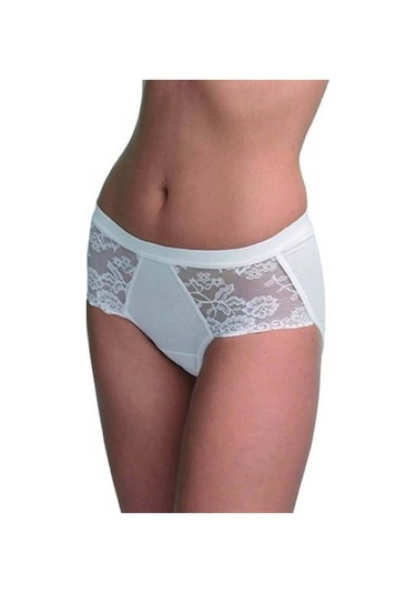 Blackspade 1311 Kadın %95 Pamuk Yüksek Bel Dantelli Külot