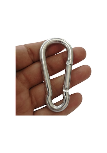 Galvanizli Karabina, 7 Mm, Askı, Çengel, Kanca, Anahtarlık