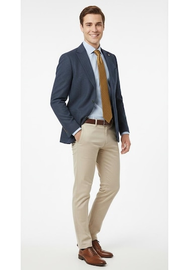 Presto Erkek Slim 6 Drop Örme Torba Cep Ceket Lacivert 1639-002 Lacivert