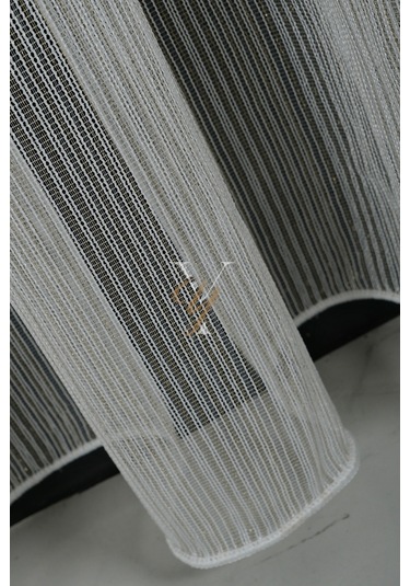 Yasemin Raporlu Çelik Tül Perde V-gold Gold