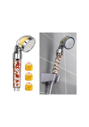 Suntek 3 Kartuşlu Yüksek Basınçlı El Duş Başlığı