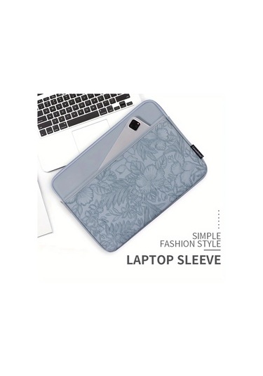 Techbloom Macbook Uyumlu Pro 14 İnç Pu Laptop Çantası Grey Notebook Taşıma Kılıfı Çanta "value":"mavi"