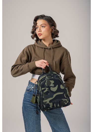 Ççs Kadın Sırt Çantası Ccs18023 Kamuflaj Kamuflaj