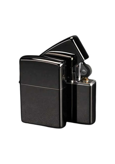 Siyah Kutulu Metal Çakmak Benzinli Hediyelik Eşya Diğer