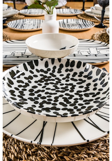 Nido Mounta 24 Parça 6 Kişilik Porselen Yemek Seti