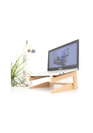 Hanwood Ahşap Laptop Standı - Laptop Yükseltici - 15" Ve Üzeri