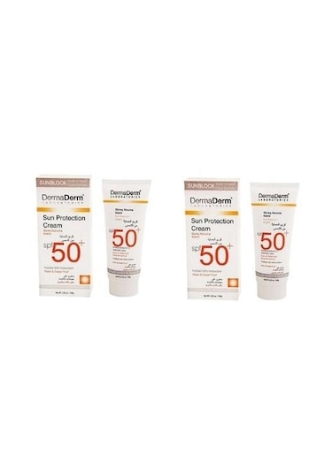 DermaDerm Spf 50+ Güneş Koruma Kremi 100 Gr 2 Adet