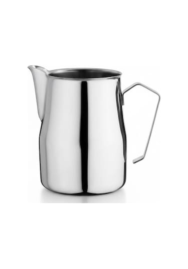 304 Kalite Paslanmaz Çelik Butik Süt Potu 550 Ml - Büyük Boy Pitcher Sütlük